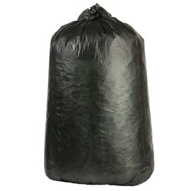 PlasticPlace 32-33 Gallon Black High Density Trash Bags 33"X40" - 250/Case