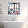 GRAZDesign Maritime Window Wall Sticker for Bathroom and Living Room