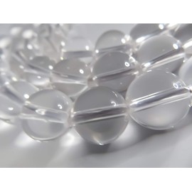 [SmileStone] Exquisite 5A Crystal Crystal Round Ball, Sold in 1 Row (Approx. 15.0 inches (38 cm), Natural Stone, Power Stone Beads (0.2 inches (4 mm) (5A))