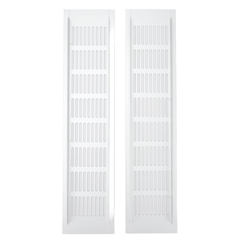 2 Pcs Air Vent Ventilation Grille Aluminium Alloy Rectangular Vent