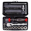CRAFTSMAN V-SERIES Socket Set and Screwdriver Bit Set, SAE, 1/4"