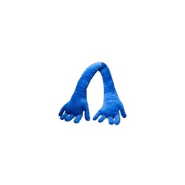Blue Hand Shape Plush Pillows Long Strip Palm Cushion for Home Travel and Camping Sofa Pillows