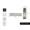 DOJA Barcelona | White Shelf Brackets | 4 Wall Shelf