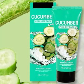 Oi 녹차 병풀추출물 수분가득 피부 필오프팩 150ml 오이 Green Tea and Plantain Extract Hydrating Peel-Off Pack 150ml Cucumber