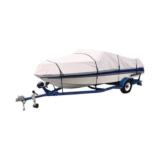 attwood 10482TI4 Titanium 14'-16' 300 Denier Universal Fit Cover for V-Hull, Tri Hull Runabouts and Aluminum Bass Boat