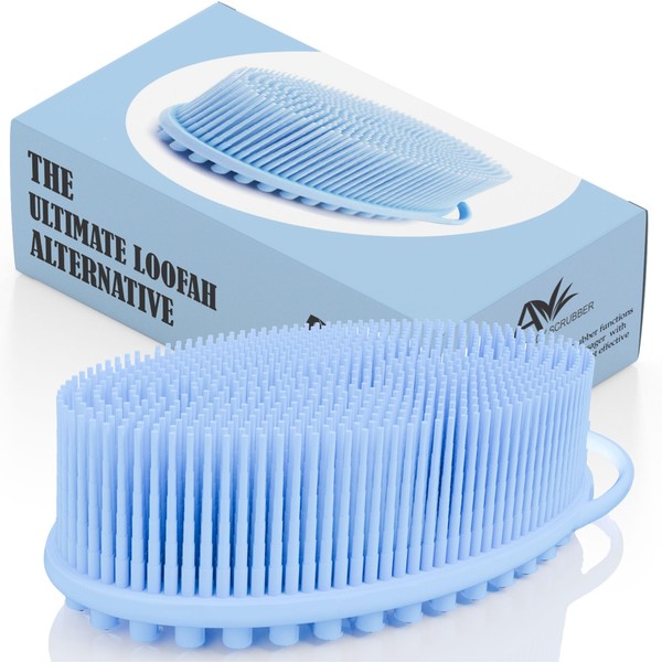 Avilana Avilana Silicone Body Scrubber C Dual-Sided Exfoliator for Men