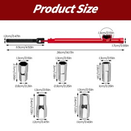 UESDU Stand Tap Wrench Set 8-13 mm Tap Key Universal Tool Tap Installation Tool for Sink Tap Plumbing Installations