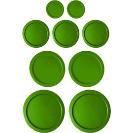 Replacement Lids for Pyrex Glass Foood Storage Containers Containers Round (2) 1-Cup (3) 2-Cup (2) 4-Cup (2) 7-Cup (Green)