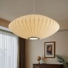 Lantern Pendant Light White Wabi Sabi Light Fixture Round Modern