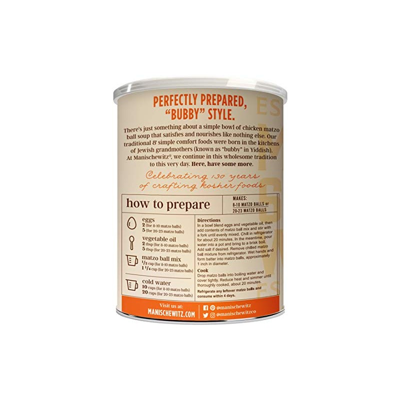 Manischewitz Family Size Original Matzo Ball Mix 13oz (2 Pack)