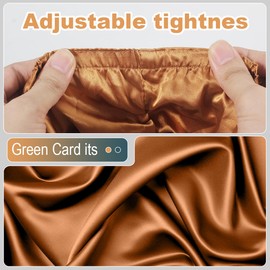 Mecool Double Layer Satin Silk Hair Bonnet for Sleeping with Knot Satin Night Reusable Sleeping Silk Bonnet for Straight & Curly Hairs Bathing Caps for Women | Satin Hair Accessories for Women