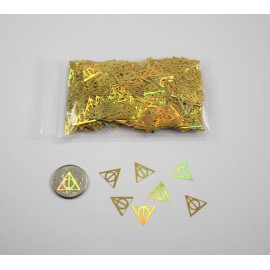 Unbranded Deathly Hallows Shaped Solvent Resistant Glitter For Nails-Resin-Tu