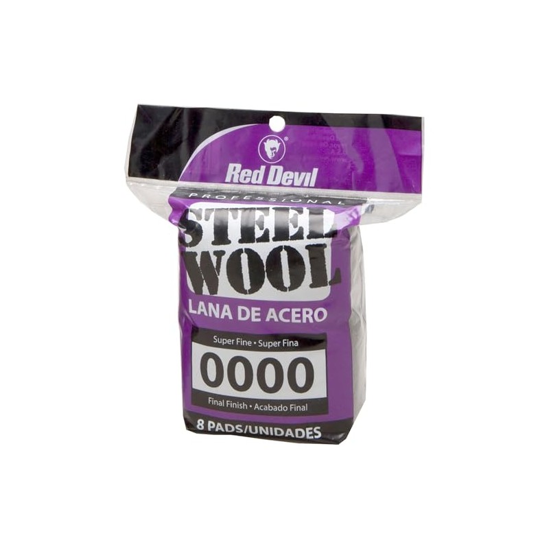 8 Pack #0000 Steel Wool 0320