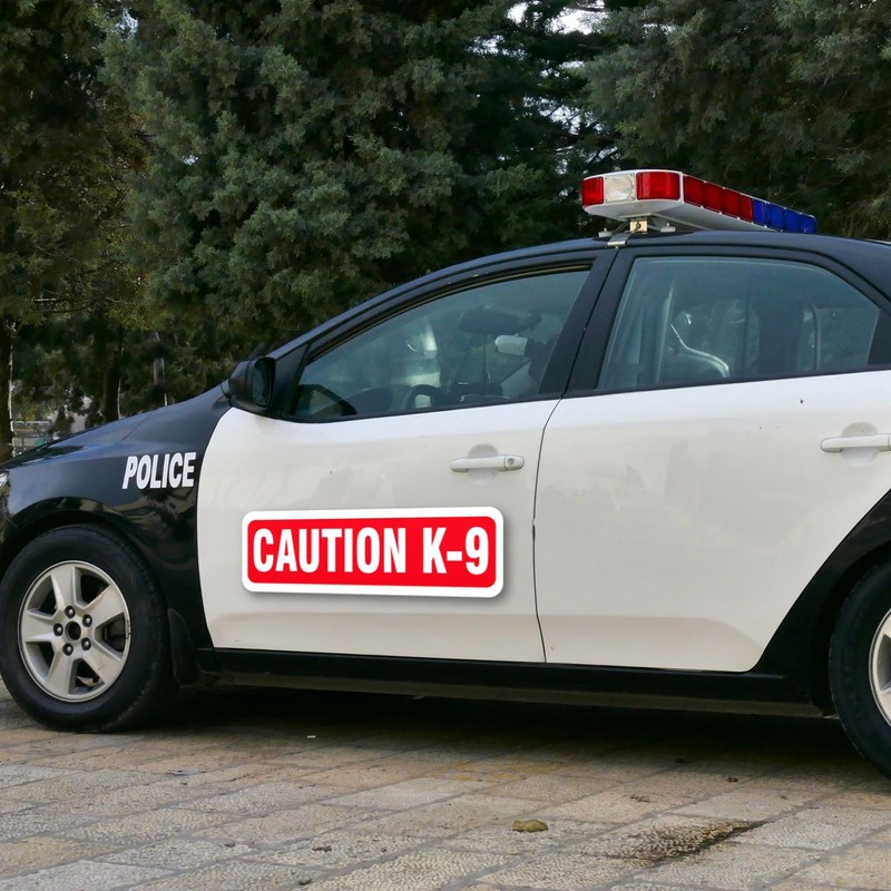 Magnet Magnetic Sign Caution K-9 for Car Or Truck with