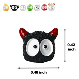 8pcs Plants Magnets Tiny Dust Bunnies Plant Safe Magnets, Plant Accessories for House Plant Indoor and Outdoor Plants Leafs,Fridge, Key Holde Decorative.(Monster Dust Bunnies)