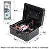 KYODOLED Cash Box with Combination Lock Safe Metal Money Box