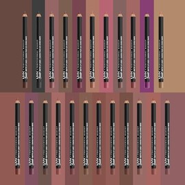 NYX Professional Makeup, Suede Matte, Lápiz delineador de labios, Tono True Red, 1g