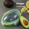 Avocado Storage Container for Refrigerator, Airtight Avocado Saver with Silicone