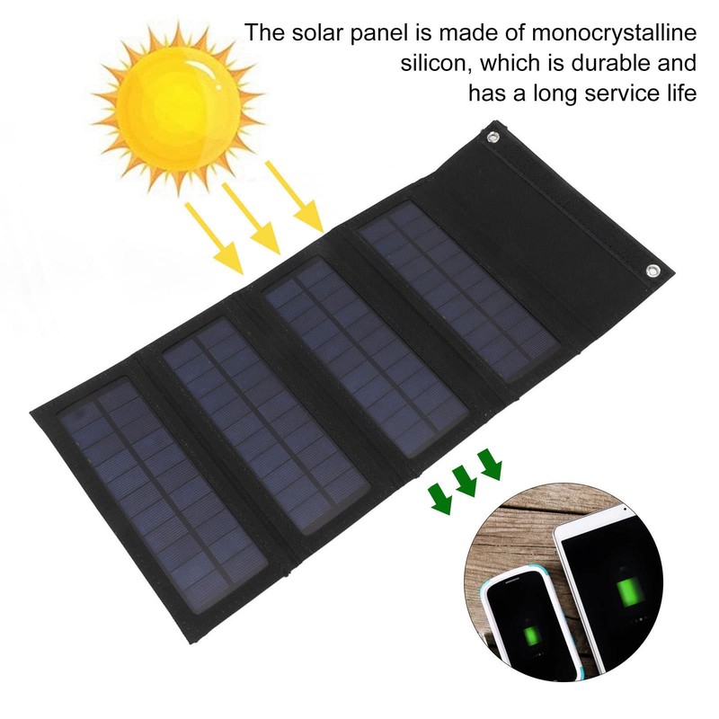 Portable Solar Panel, 40 W, Foldable Solar Panel, Solar Charger,