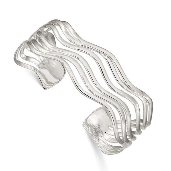 Saris and Things 925 Sterling Silver Bangle Bracelet