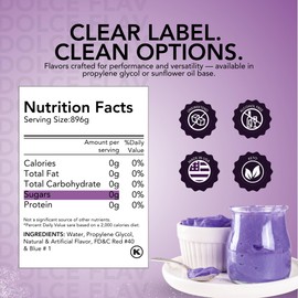 Dolce Flav Ube Purple Flavoring – 32 oz. – Premium Flavoring for Ice Cream, Desserts, Boba, Beverages & Baked Goods | Ideal for Restaurants, Bakeries & Coffee Shops | Made in America