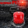 60LED RED Beacon Light 12-24V Warning Emergency Magnetic Strobe Light