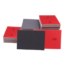 OMJMYY Schleifschwämme Set 30 Stück - Flexibles Nass-Trocken-Schleifpapier/Schleifpad Körnung P320 für Holz, Metall, Farbe, Trockenbau, Autokarosseriereparatur, Möbel & Modellbau