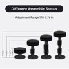 LveSunny 4Pcs Headboard Stoppers for Wall, Adjustable Headboard Stoppers, Bed