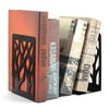 DIFIT Book Ends, Heavy Duty Book Organizer, Decorative Metal Bookends