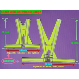 IDOU High Visibility Safety Vest(7PACK-XXL)|Reflective Running Gear for Walking,Cycling,Construction,Motorcycle|Men,Women