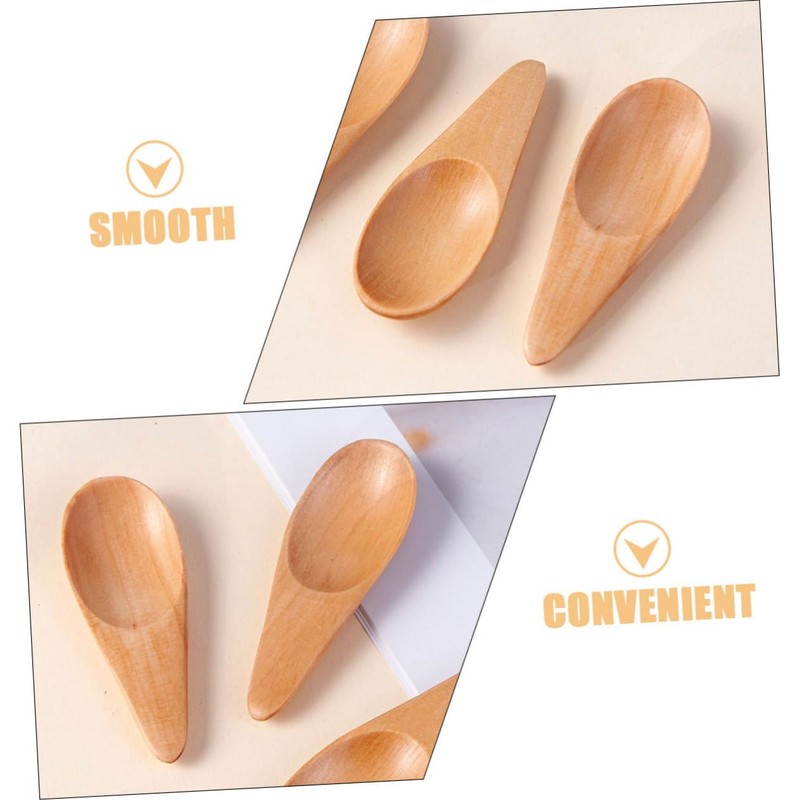 LABRIMP 4pcs Milk Tea Spoons Convenient Salt Scoops Practical Tea