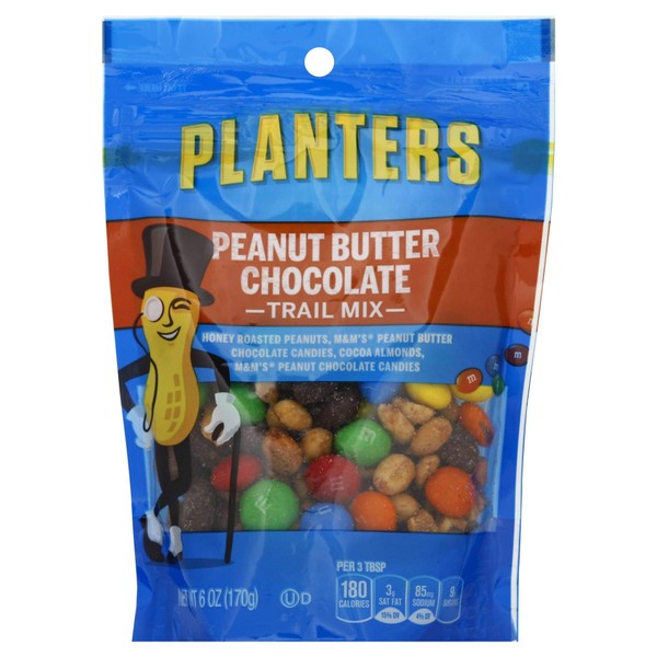 Planters Peanut Butter Chocolate Trail Mix, 6 Ounce -- 12 per case.