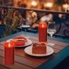 Nancia Flameless Battery Operated Flicking Candles:Remote Control Realistic Wax Pillar