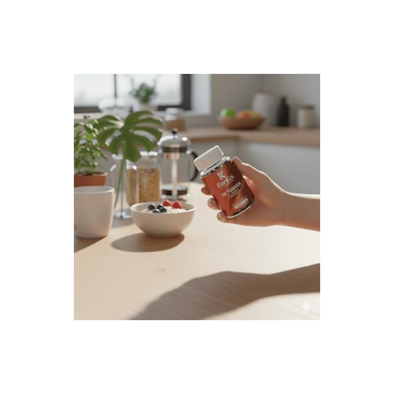 Detoxken - Prebióticos y Probióticos con Carbón Activado, 10 Billones
