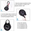 Eidyer Compass with Keychain, Carabiner Compass, Pocket Compass, Orientation Compass,