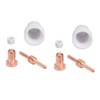 65Pcs Plasma Cutting Consumables Ceramic Copper Plasma Cutter Tips Kit