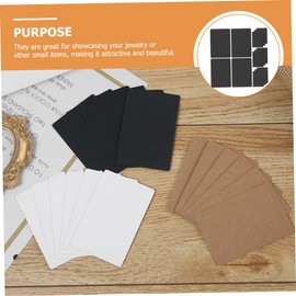 COHEALI Earring Display Cards Vintage Kraft Paper Jewelry Cards for Ear Studs and Necklaces and Lightweight Organizers for Crafting and Retail Use