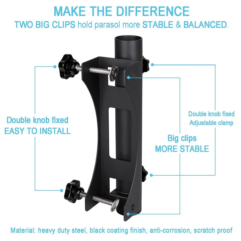 Wdwlbsm Heavy Duty Parasol Holder Outdoor Patio Umbrella Stand Mount
