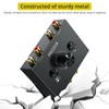PROZOR RCA Audio Switcher 2(1)-In-1(2)-Out Bidirectional RCA Speaker Switch Box