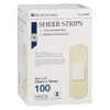 Henry Schein Adhesive Sheer Bandage Strips, 3/4" x 3", Sterile,