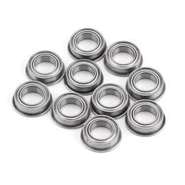 Skateboard Bearings, 10pcs MF106ZZ Stainless Steel Mini Metal Sealed Flange Ball Bearings 6x10x3mm