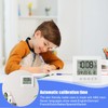 Digital Radio-Controlled Alarm Clock with Thermometer, Alarm Clock Digital with