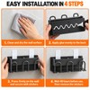 Wall Mounted Toothbrush Holder for Bathroom Organization – No-Drill Toothpaste