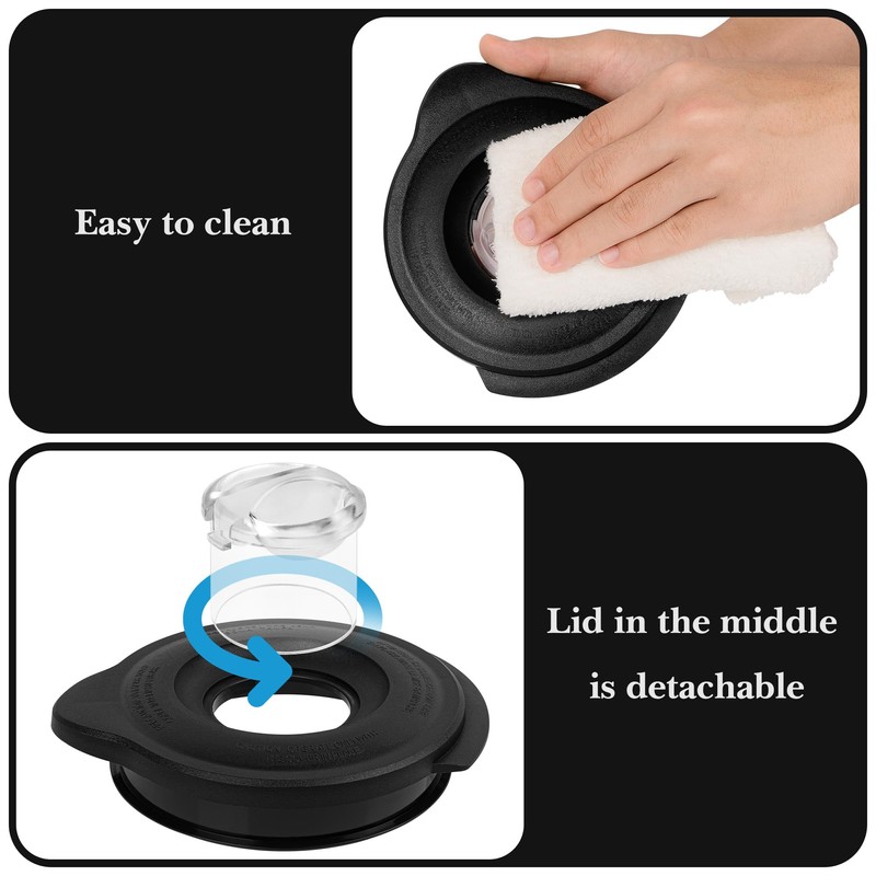 Linkidea Blender Lid Replacement, Blender Parts Accessories Compatible with Oster