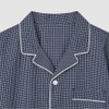 JAJU [JAJU] Men's Seersucker Pattern 5-Inch Pajama Set_Light Navy