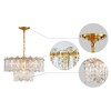 AGV LIGHTING CH010 Crystal Chandelier, Vintage Pendant Chandelier Lighting with