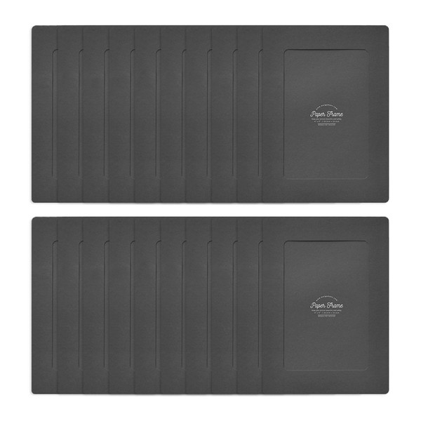 Monolike Plain Paper Photo Frame Black 4x6 PLAIN Paper Frame - Black 20 Sheets (102x152mm) Photo Paper Frame