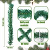 Uieke 50 Pcs Christmas Garland Ties 12Inch Artificial Pine Needles
