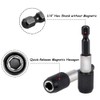 Mesee 3 Pieces Magnetic Extension Chuck Adapter with 1/4 Inch