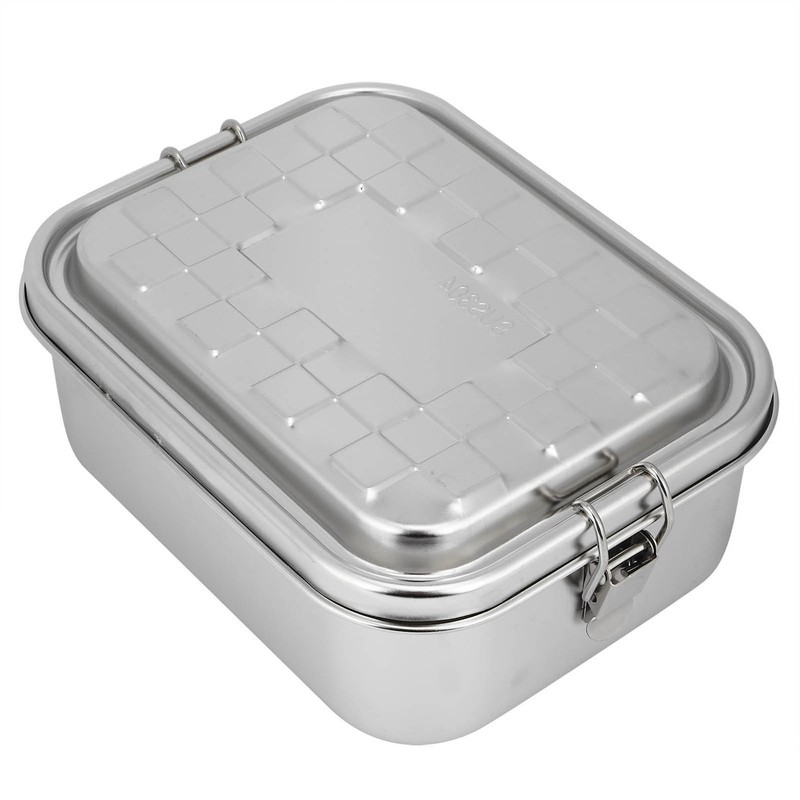 Single Layer Lunch Box Food Bento Container Stainless Steel 304